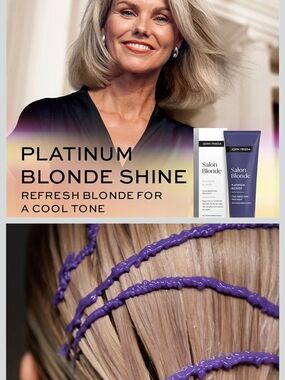 John Frieda Salon Refresh Platinum Blonde Tone Perfecting Treatment - White